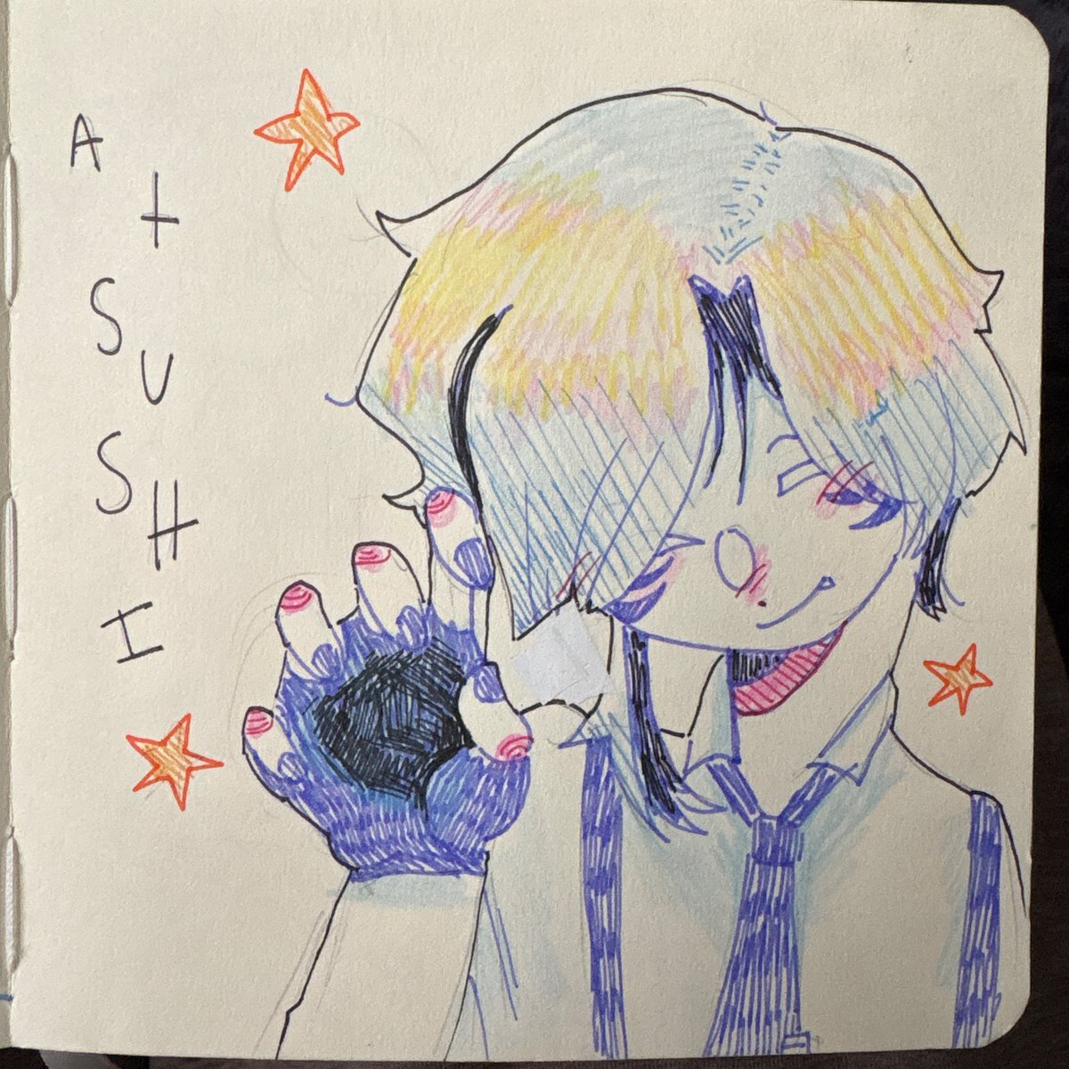 MossCat0_0's tweet image. Another traditional doodle- but a better one- since I don't have my IPad on me
#bsd #atsushi