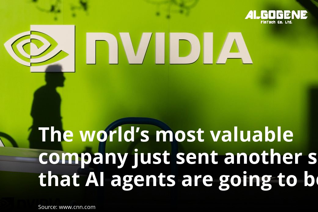 ALGOGENE_'s tweet photo. 🌍💹 The world’s most valuable company just sent another signal that AI agents are going to be everywhere. Continue reading 👉https://t.co/tsoiUCNrVz

#ALGOGENE #BreakingNews #AIagents #ArtificialIntelligence #TechTrends #FutureofAI https://t.co/4Af8LTUhhY