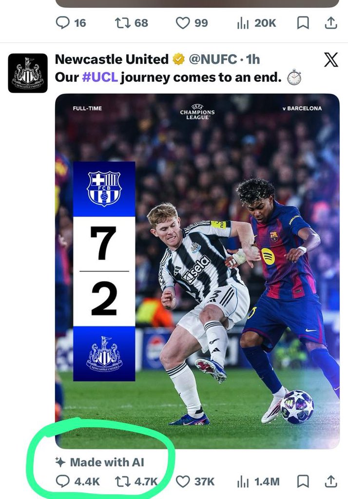 What was made with AI here the caption or the flier?👀 definitely not the flier