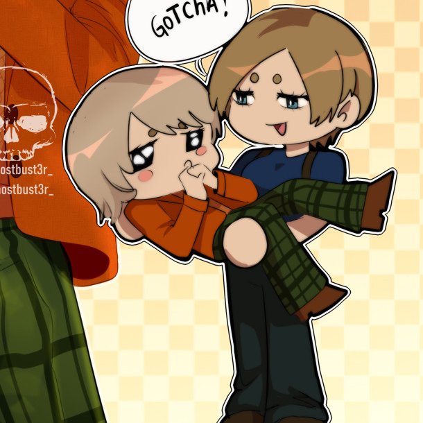 Ghostbust3r_'s tweet photo. Silly genderbend Ashley and Leon

#REBHFun https://t.co/MwTVfoCSdJ