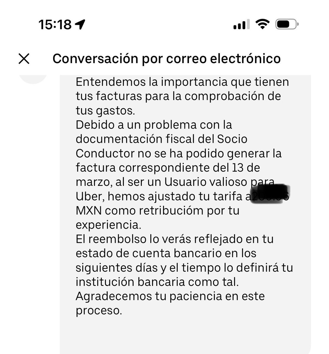 ¿Qué tal las respuestas de <a href="/Uber_MEX/">Uber Mexico</a> de la razón por la que no emite factura fiscal? 

Por cierto, su supuesta solución es un reembolso de una cuarta parte del viaje. 

¿Qué opinarán al respecto <a href="/SATMX/">SATMX</a> y <a href="/Profeco/">Profeco</a>? 
<a href="/inakimanero/">Iñaki Manero</a> <a href="/VILLALVAZO13/">ALEJANDRO VILLALVAZO 🧠</a> <a href="/889Noticias/">88.9 Noticias</a>