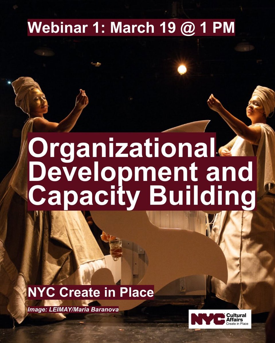 1️⃣ 𝗢𝗿𝗴𝗮𝗻𝗶𝘇𝗮𝘁𝗶𝗼𝗻𝗮𝗹 𝗗𝗲𝘃𝗲𝗹𝗼𝗽𝗺𝗲𝗻𝘁 𝗮𝗻𝗱 𝗖𝗮𝗽𝗮𝗰𝗶𝘁𝘆 𝗕𝘂𝗶𝗹𝗱𝗶𝗻𝗴
Thursday, March 19 @ 1 PM

Learn about pro bono consulting, mentorship opportunities, &amp; city-supported programs that help strengthen operations &amp; scale impact.
tinyurl.com/registerMar19w…