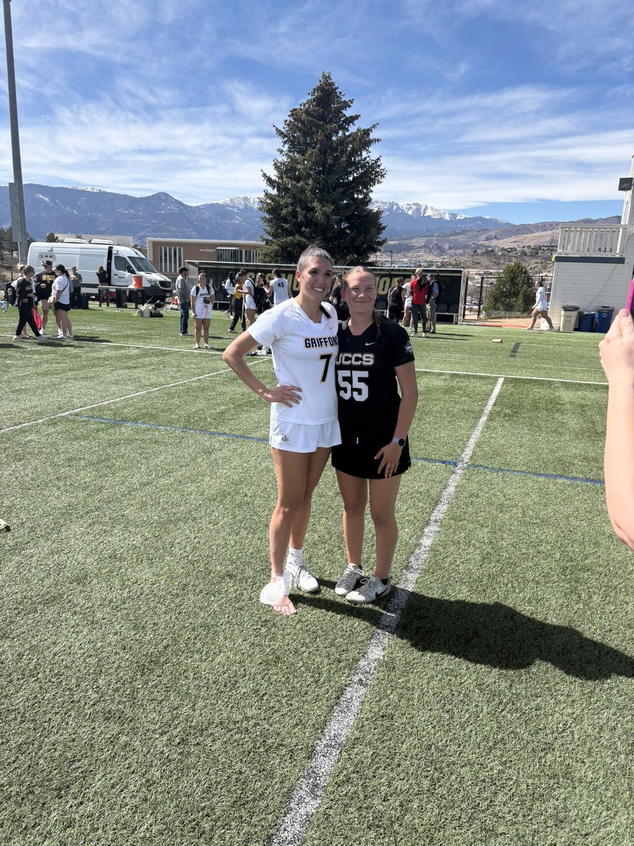 ParkGirlsLax's tweet photo. Once teammates, now opponents, ALWAYS BEST FRIENDS!! Gorgeous day watching Madi and Josie lax in CO! https://t.co/xTTuUkBblC
