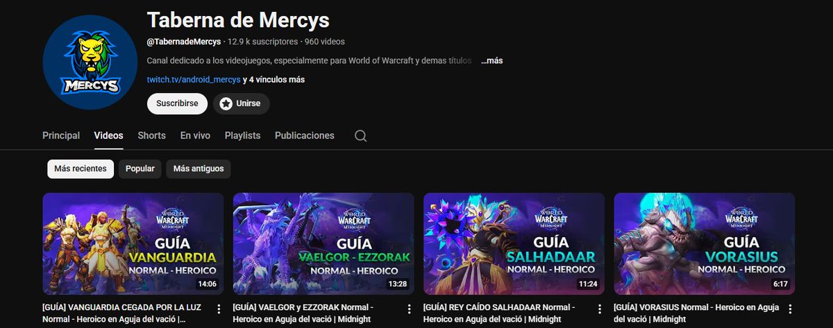 Karlanndro's tweet photo. Esta season 1 que comienza de Midnight les recomiendo estos dos canales:
@TabernaDeMercys para contenido PvE (raids y miticas de alto nivel)
@duardiano1 para contenido PvP (especialmente rbg)
Ambos están en Twich y Youtube, yo los miro y me ayudan mucho, así que recomendados! https://t.co/dvcKXgGqLc