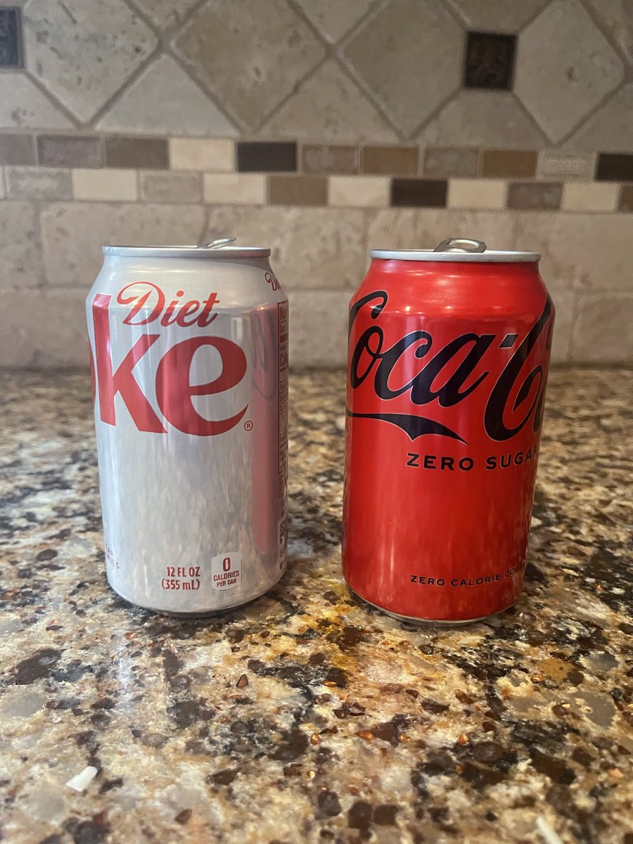 My wife and I just did the experiment. #cokezero is better than #dietcoke. Sorry I don’t make the rules.  #science
