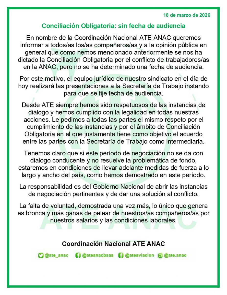 ATE ANAC EANA InfórmATE tweet media