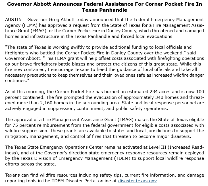 Governor Abbott Press Office tweet media