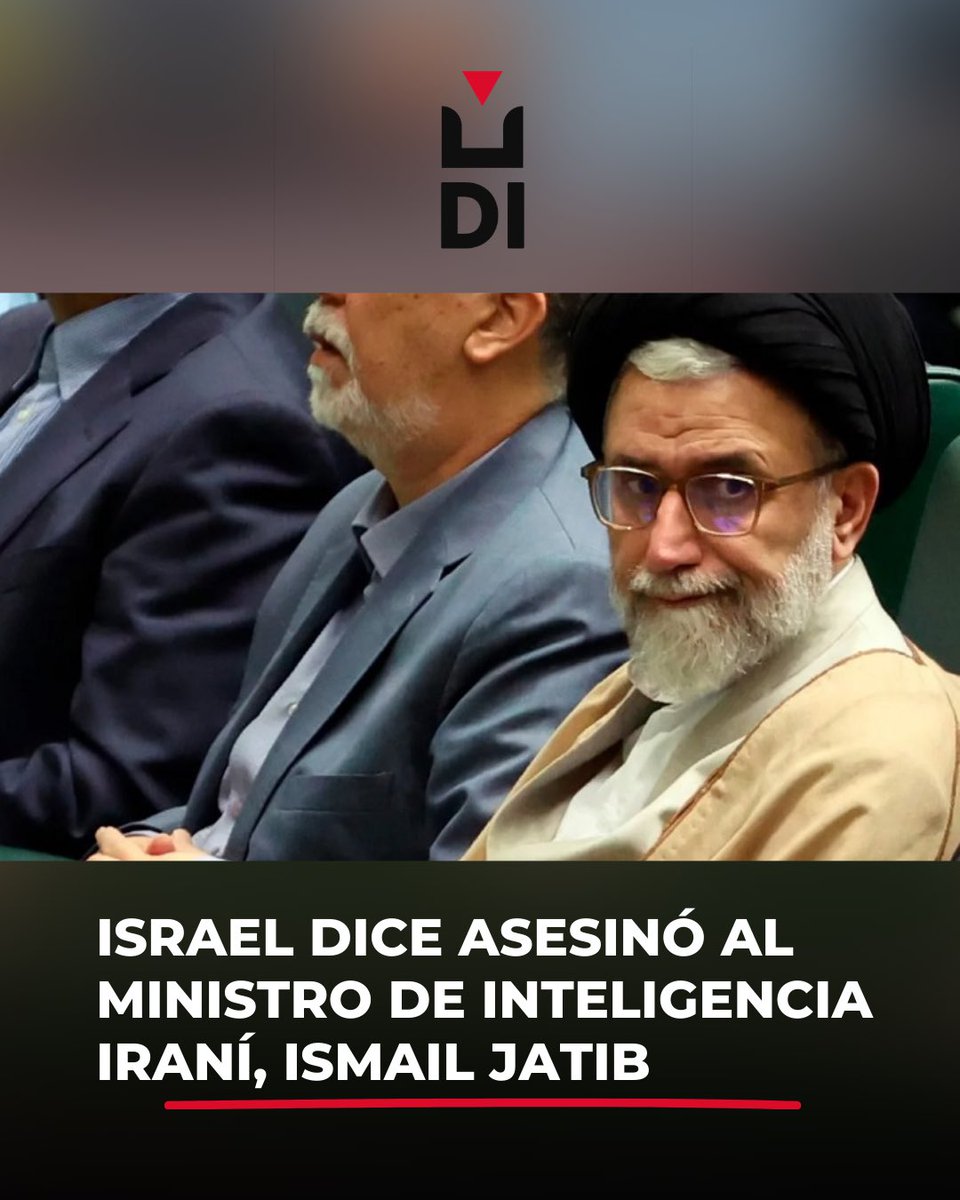 🌎MUNDO| 🇮🇱 Israel dice asesinó al ministro de Inteligencia iraní, Ismail Jatib💥
El ministro israelí de Defensa, Israel Kazt, informó del asesinato del ministro de inteligencia iraní, Ismail Jatib, en un bombardeo anoche.

Aseguran que “tras los contundentes asesinatos de altos