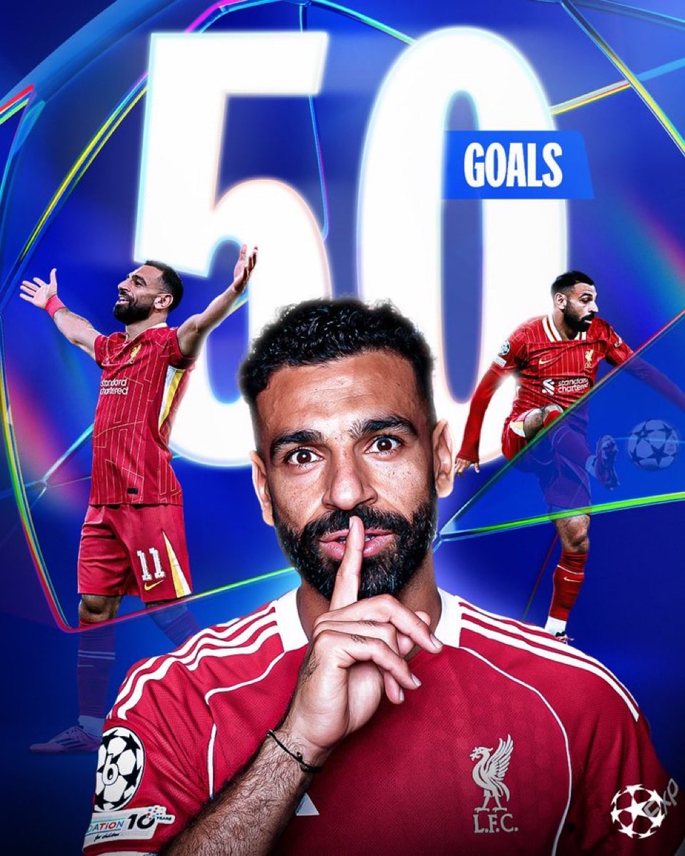 🚨 𝟱𝟬 𝗕𝗨𝗧𝗦 𝗘𝗡 𝗟𝗜𝗚𝗨𝗘 𝗗𝗘𝗦 𝗖𝗛𝗔𝗠𝗣𝗜𝗢𝗡𝗦 ! ⚽️

Mohamed Salah inscrit son 50ème but en Ligue des Champions. 🏆🇪🇺

Il devient le 1er et seul africain de l’histoire à atteindre cette barre. 🌍