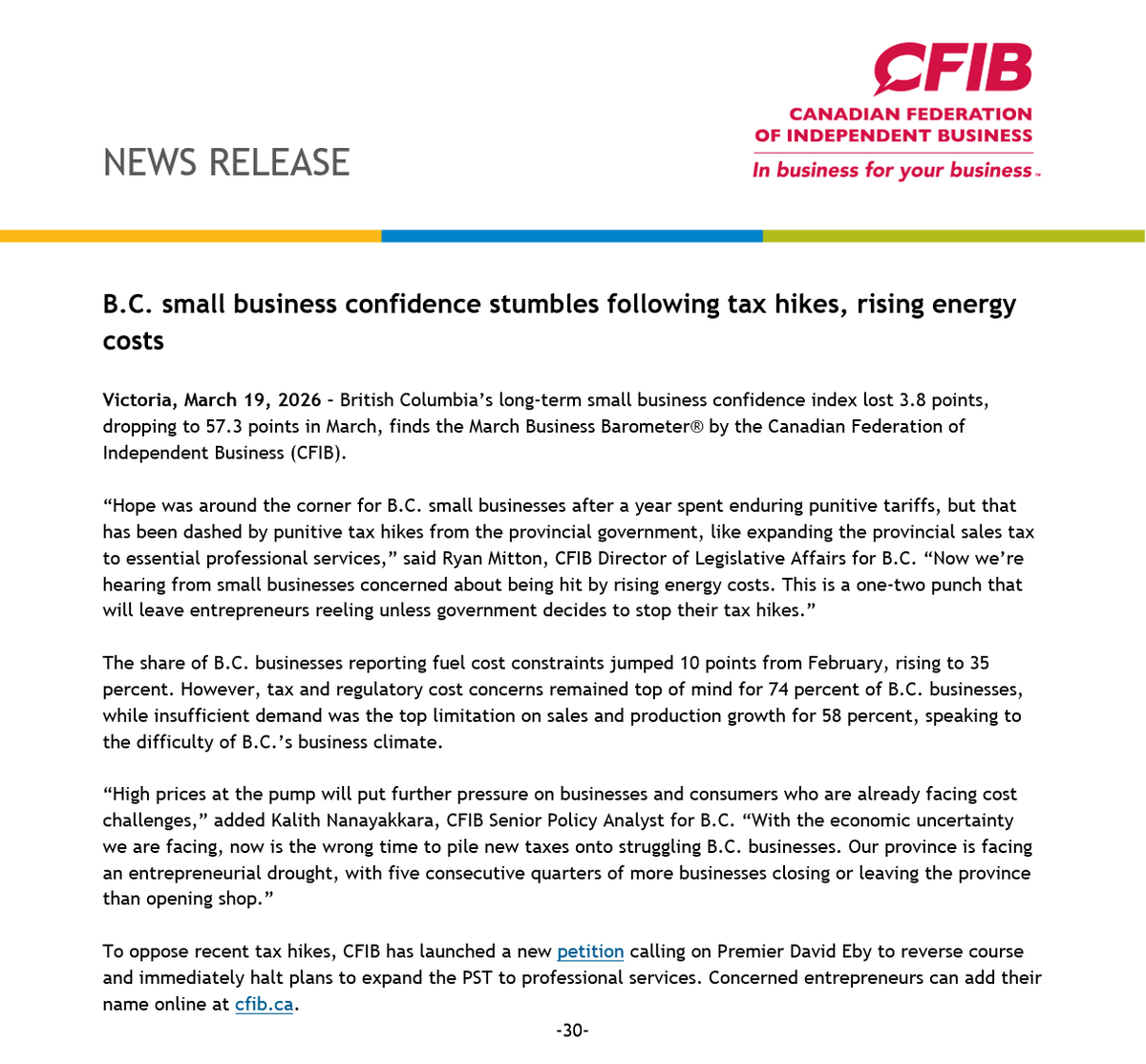 CFIB - British Columbia tweet media