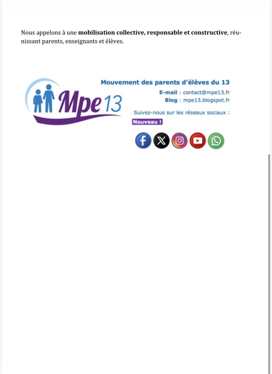 MPE_13's tweet photo. Communiqué @MPE_13 : MOBILISATION CONTRE LA RÉDUCTION D’HEURES D’ENSEIGNEMENT DANS LES #LYCÉES
https://t.co/qwzl7FK7ul
#MPE13 #Education #Lycée #DGH #ParentsDEleves #écolepublique #parents #PACA https://t.co/R8rbr4WdN8