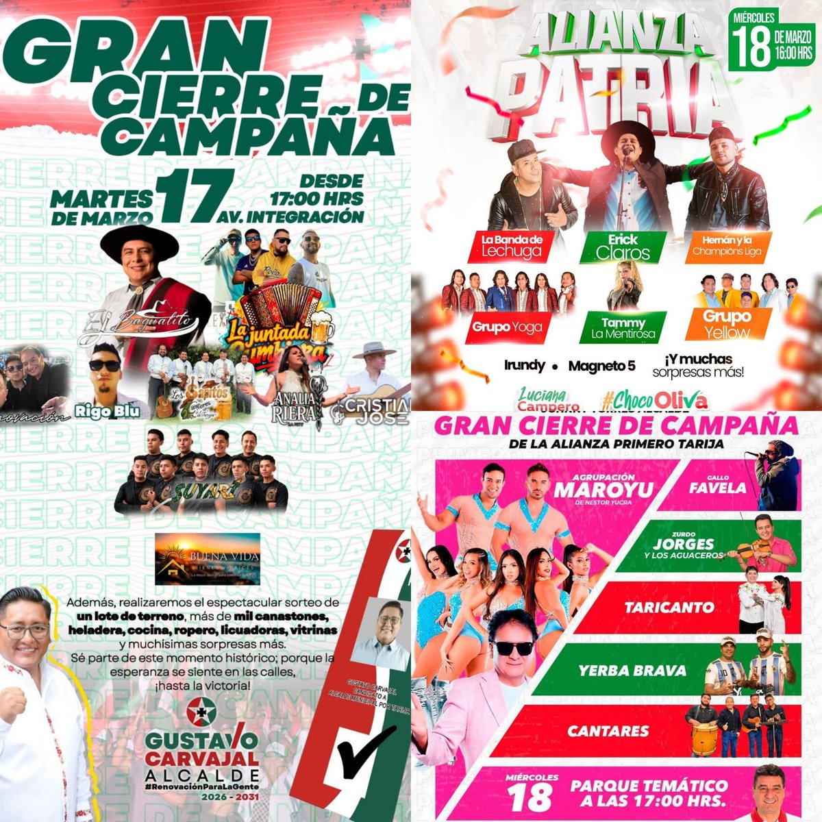 danielrivera272's tweet photo. Dos maneras de hacer cierres de campaña política. Ambas con cuantiosas sumas de dinero 💵 https://t.co/dBHQ6WBNbU