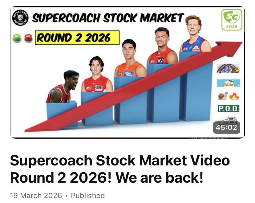 SuperCoach with DR tweet media