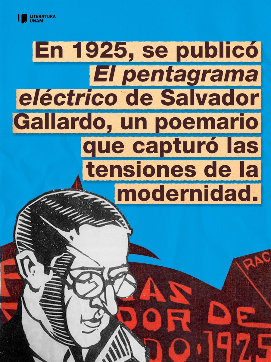 ⚙️ "El pentagrama eléctrico" (1925) de Salvador Gallardo es un poemario que rompió con la estética tradicional de su tiempo.

Desliza para conocer cómo esta obra capturó la energía de la vida urbana y por qué su propuesta sigue vigente un siglo después. 👇