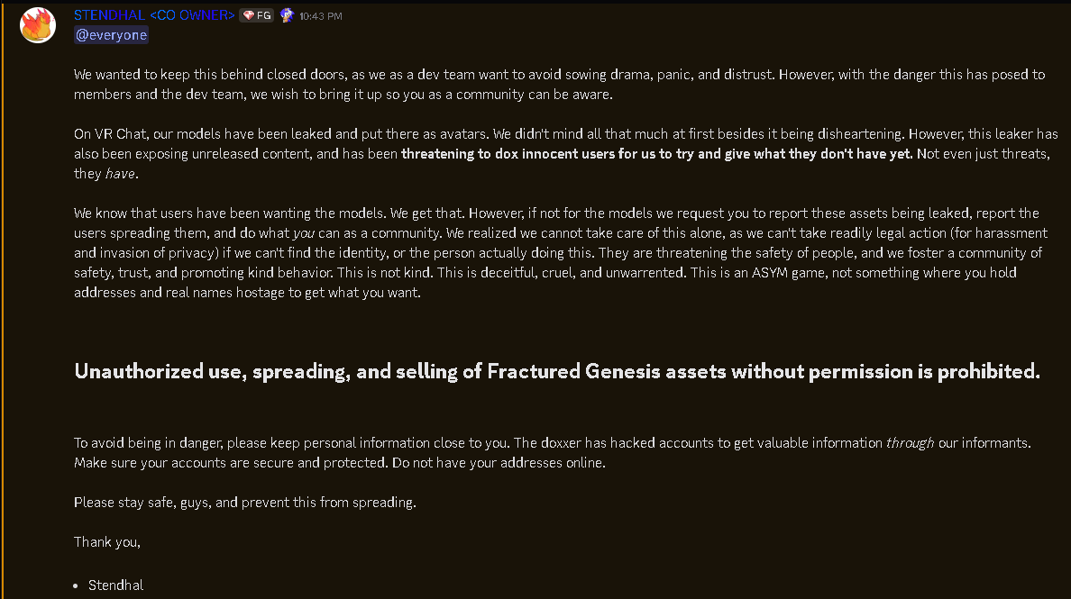 Fractured Genesis tweet media