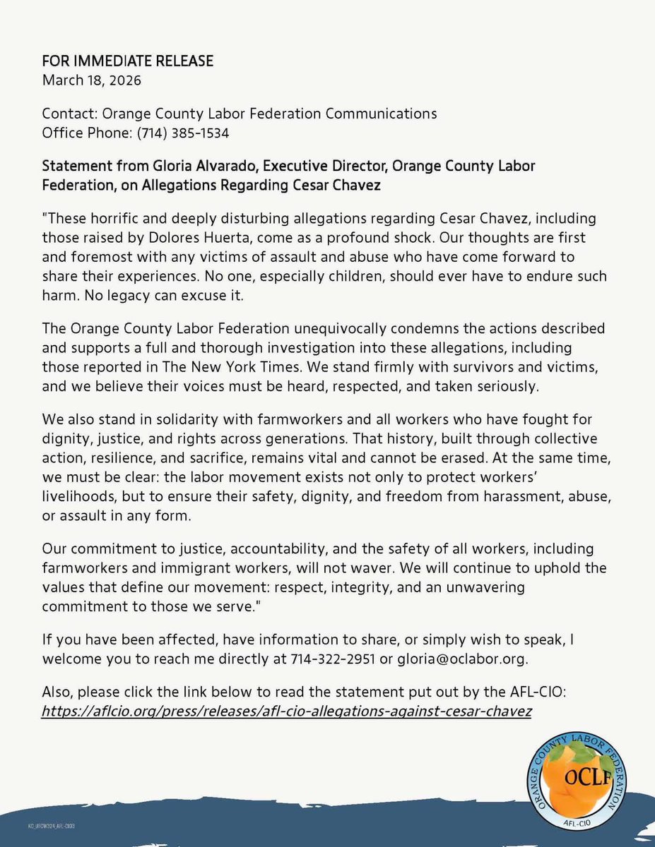 OC Labor Federation tweet media