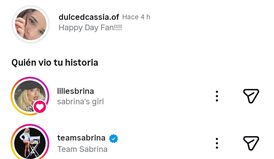 DcassiaDulce's tweet image. They know @SabrinaAnnLynn?
Here in Mexico it's #FanDay and I'm a huge Sab fan, not just of her music, but also of her perfumes, movies, everything!
 I love you and admire her even more!
Do I think I'll get a message from you guys?🥳 By the way, HAPPY CARPENTER'S DAY!