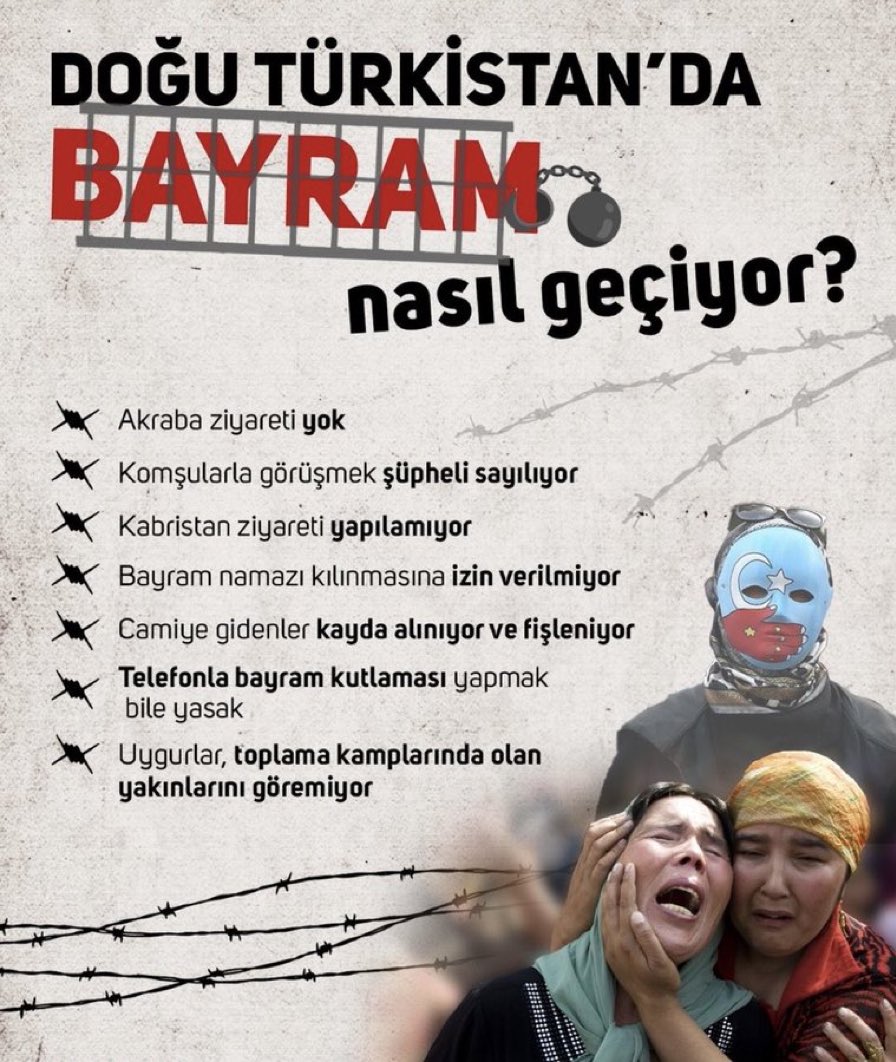 ♦️ Doğu Türkistan’da Bayram Unutulalı Yıllar oldu
