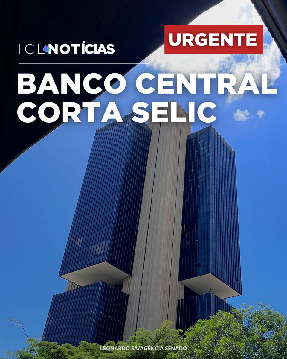 Banco Central corta SELIC em 0,25pp, ficando em 14,75% ao ano. É o primeiro corte em 2 anos.

Veja mais no Portal ICL Notícias: iclnoticias.com.br