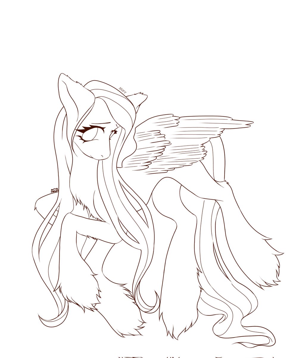 Fluttershy in my style. I've never drawn a pony digitally before. I used to draw ponies a long time ago, but I forgot to do it. I hope you like it as much as I do. I'll share the result very soon.

#mlp #mylittlepony #fluttershy #fanart #furry