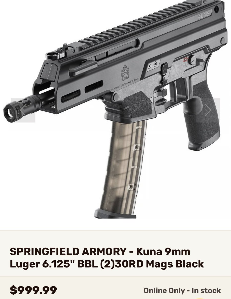 christian_grest's tweet image. Springfield Armory KUNA 9MM PCC in stock! $999.99 Won’t last!

#kuna #pcc #9MM #springfieldarmory 

Affiliate Link ⬇️

alnk.to/deASxTQ