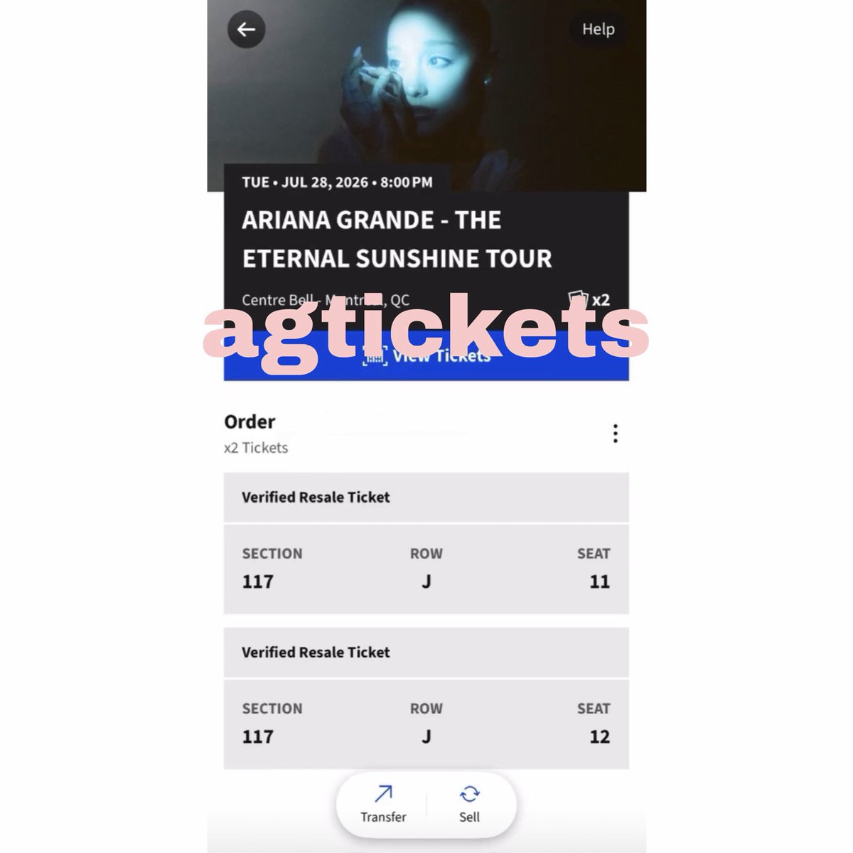 ariana grande ticket resale ⋆˙⟡ tweet media