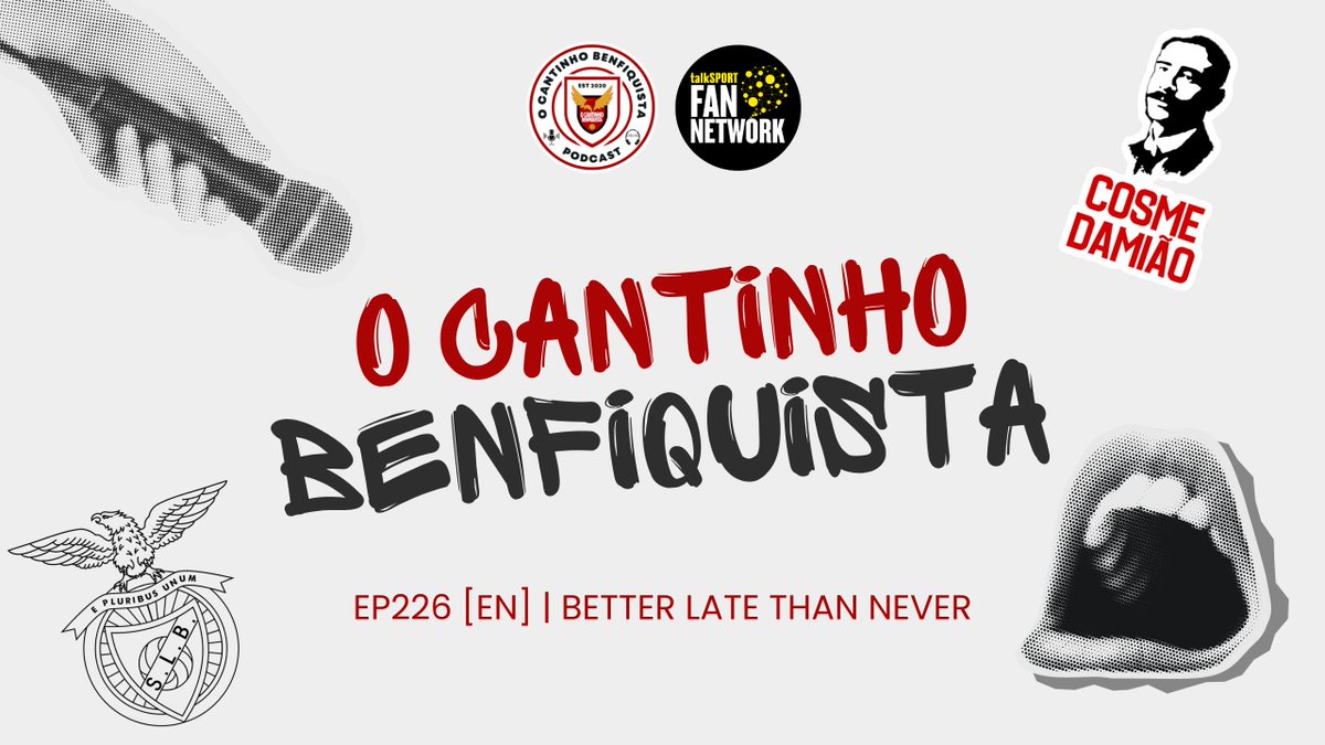 🎙️ 8:45PM | As if being a Benfica fan this season hasn't been enough of an emotional roller coaster, we had to wait for the final moments of the match for a winning goal. Join us tonight as we'll discuss that match and performance, the battle for 2nd place, individual