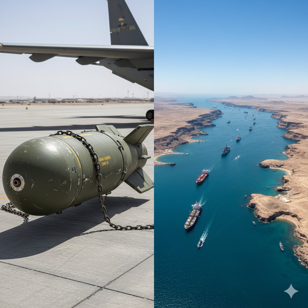 afncon's tweet photo. US Drops 5000 pounds Bomb On Iranian Military Facilities Near The Strait Of Hormuz 

https://t.co/TH9DUFLn6j https://t.co/LlFqzTEhMu