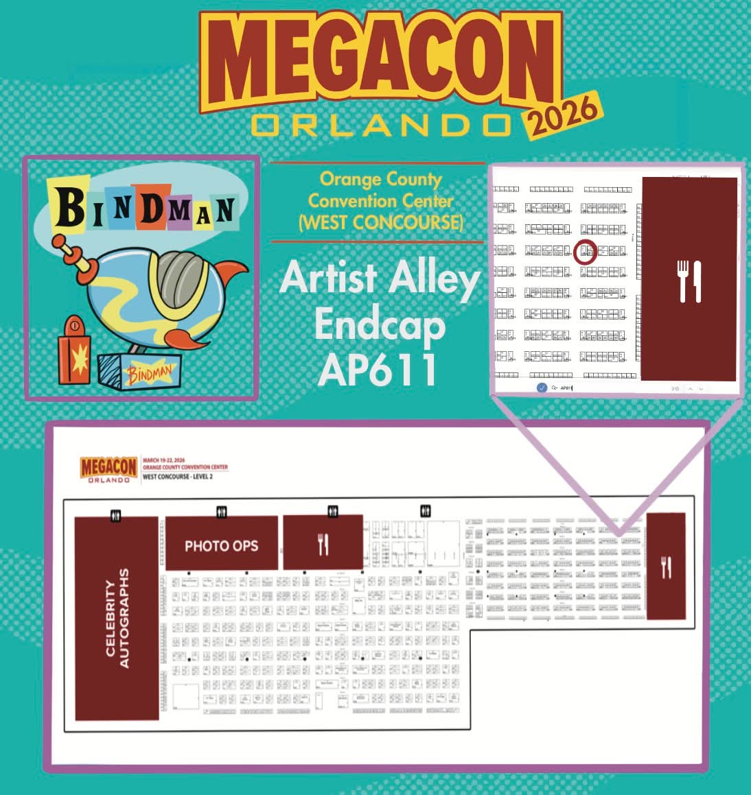 Bindman Art @ Megacon AP611 tweet media
