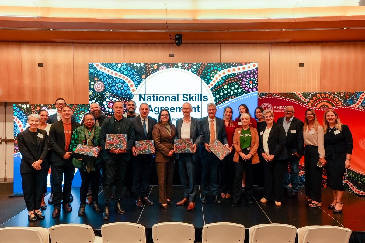 nswaecg's tweet photo. Yesterday, I joined the NSW Minister for Skills, TAFE and Tertiary Education, Steve Whan, Federal Minister for Skills and Training, Andrew Giles and leaders from the NSW Aboriginal Community Controlled Registered Training Organisations to announce a significant investment. https://t.co/iXU75bliUp