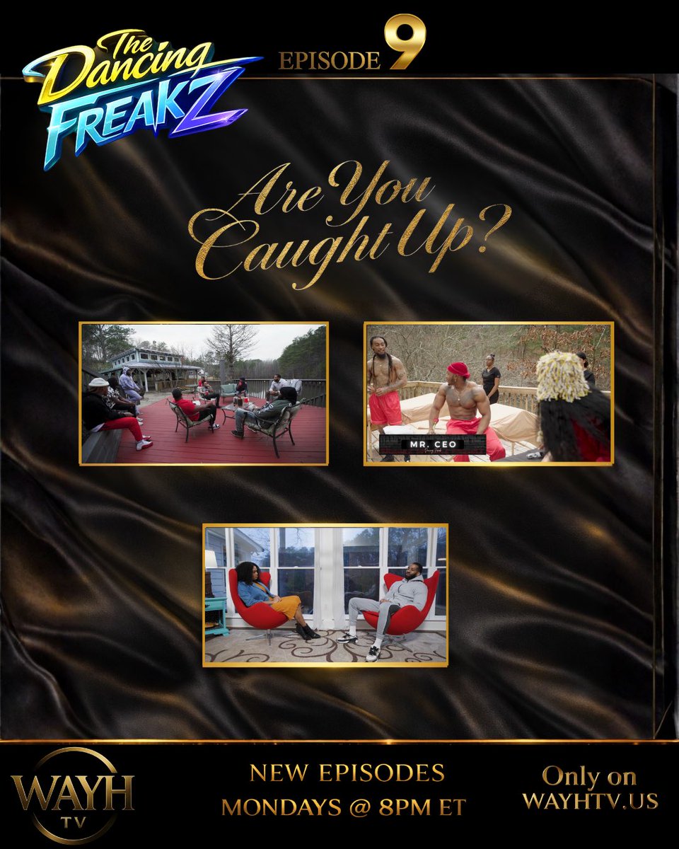Episode 9 wasn’t about performing… it was about opening up.

Before the 20K… before the final stage…

 The Finale Next Monday at 8PM ET
Streaming now on @WhyAreYouHereTV
go to WAYHTV.US to subscribe.

Join #WAYHTV
$5.99/month • $59.99/year

#DancingFreakz
