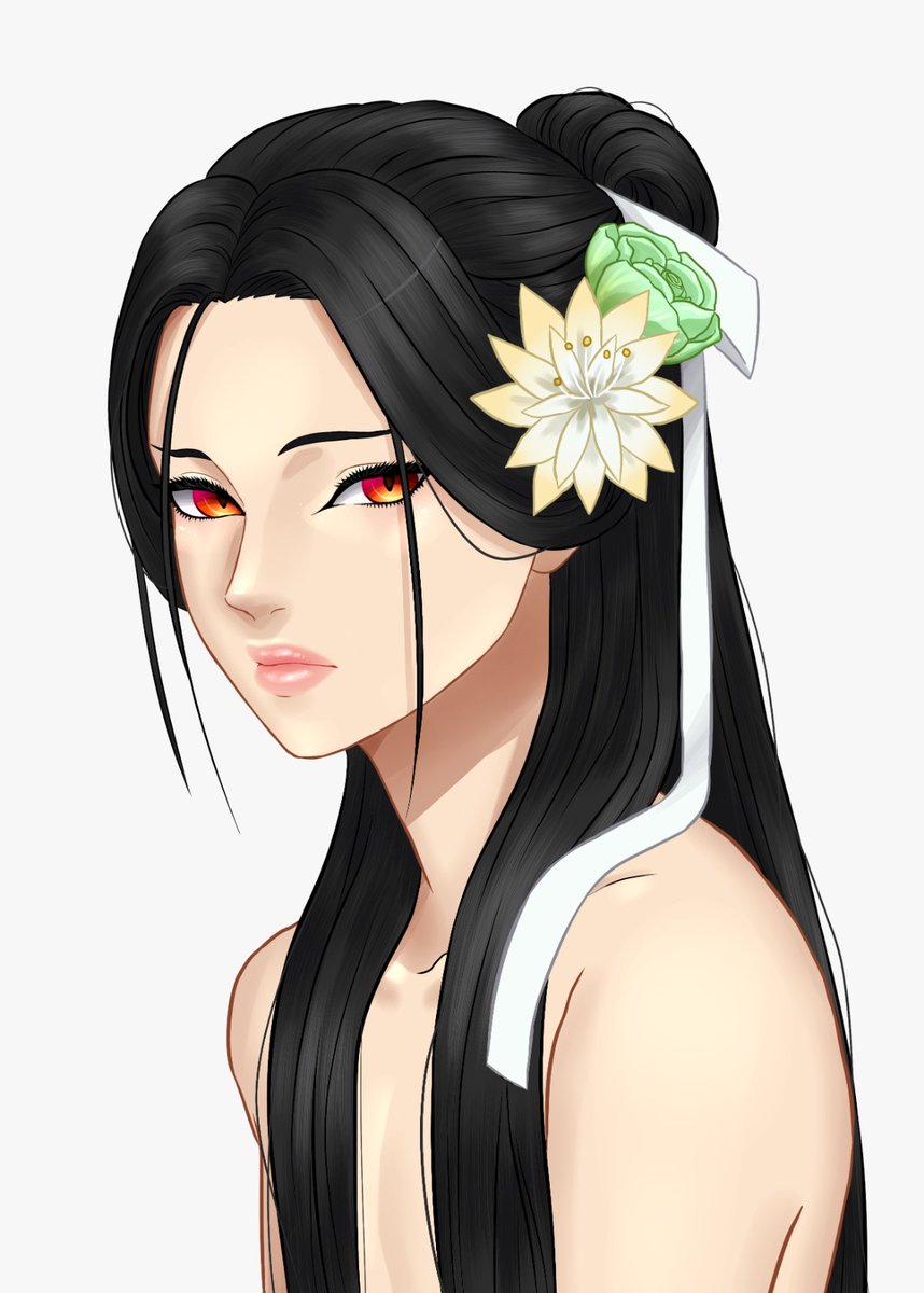 Scardya's tweet photo. And what about a long black hair instead blonde shiny hair? https://t.co/Kcl6JVvzLM