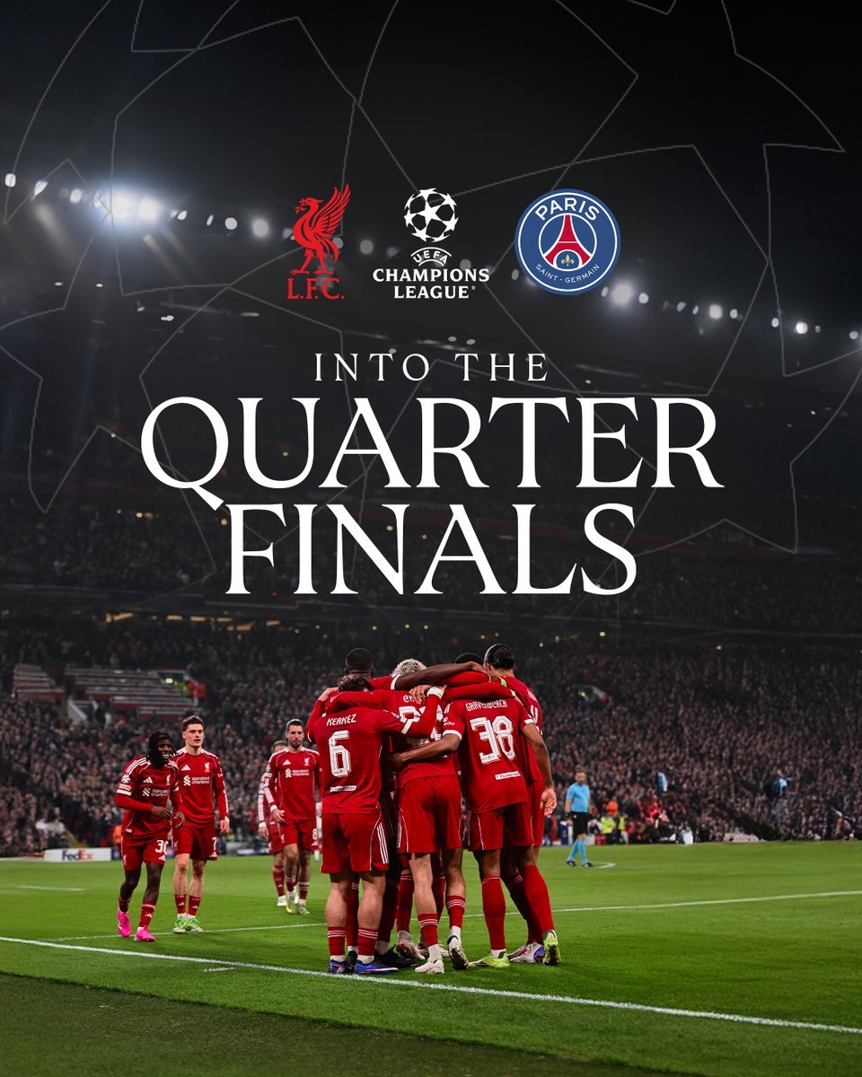 We'll face PSG in the next round of the <a href="/ChampionsLeague/">UEFA Champions League</a> 🆚