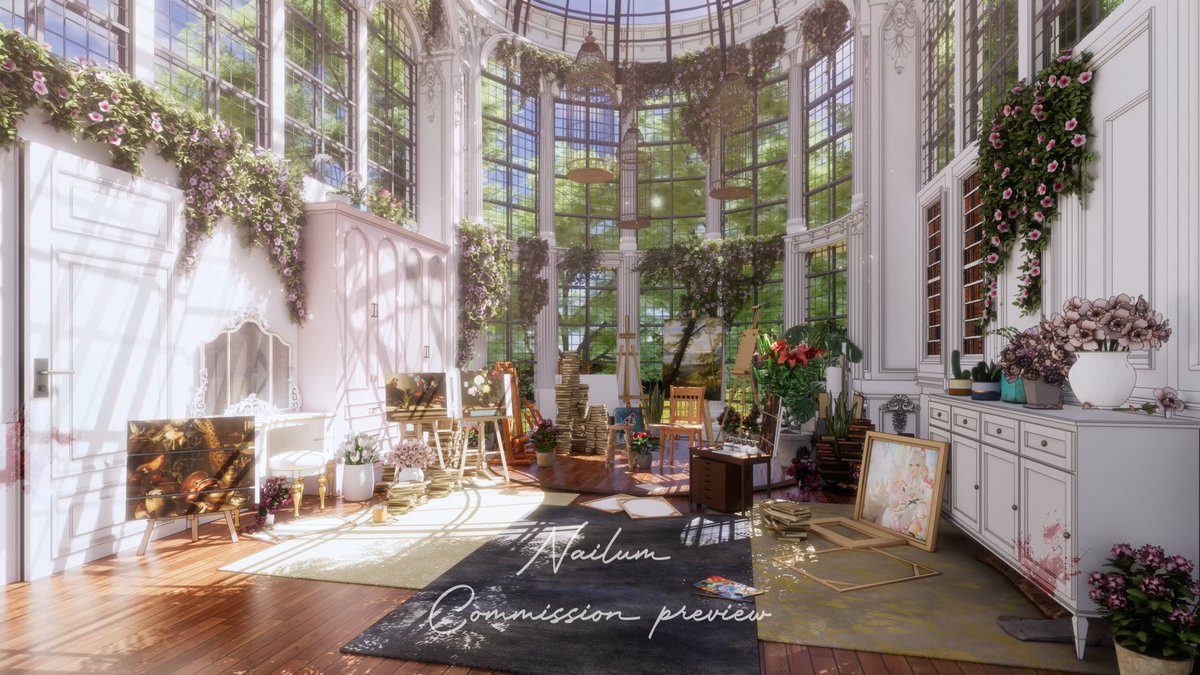 ArtNailum's tweet image. Brushes, sketches, unfinished pieces… an artist’s space is never really empty. Even the quiet corners feel like they’re waiting for the next idea to appear. ✏️

#background #opencommissions #Vtuber #VTuberAssets