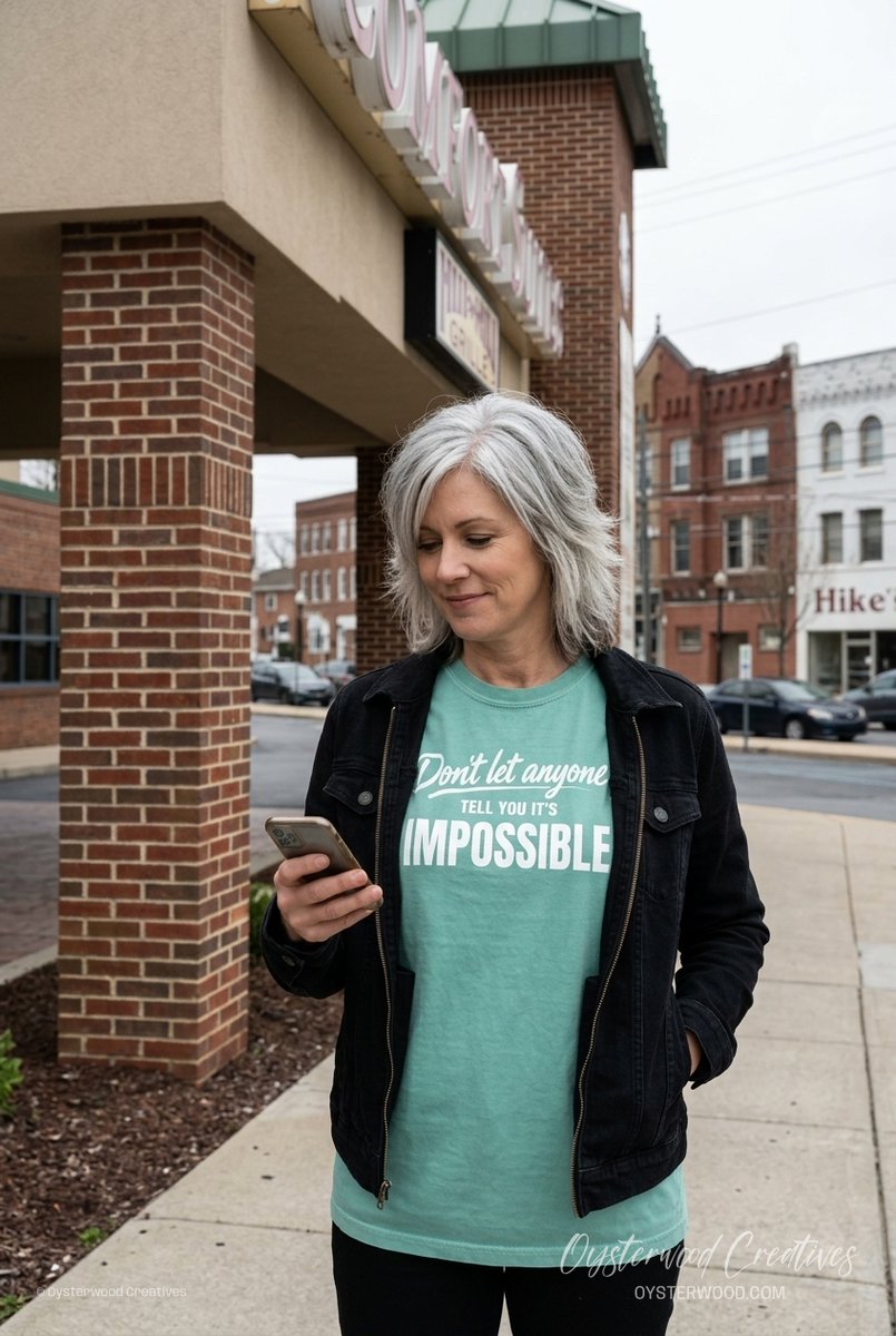 Oysterwood_'s tweet image. Bethlehem overcast kind of day, so I wore the reminder.
Hand-printed in York, PA with bold type that hits back.
#HandPrinted #MadeInPA #OysterwoodCreatives

Shop here: oysterwood.com/product/dont-l…