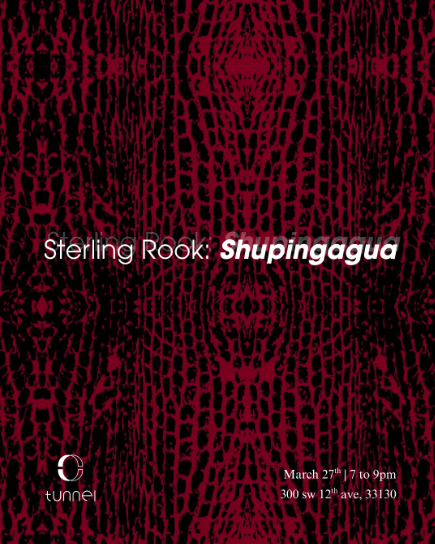 #ArtExhibition --> Tunnel Projects presents the Opening of Sterling Rook's solo exhibition 'Shupingagua' on Friday, March 27 | 7 – 9pm, an immersive installation of steel, palm, and silkscreened text exploring ancestry, material memory &amp; layered surfaces themiamiartscene.com/event/tunnel-p…