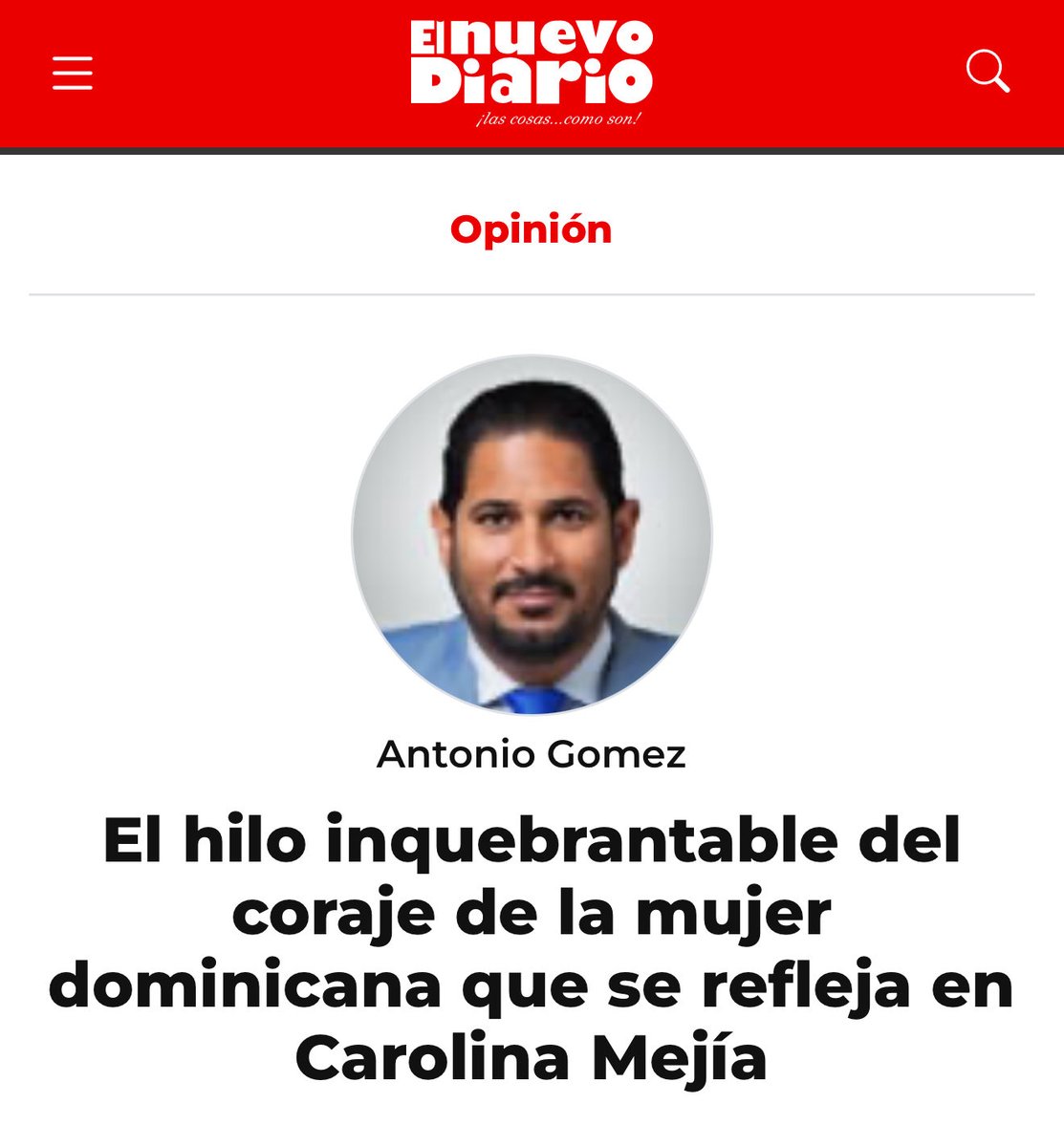 gomezant's tweet photo. En el Mes de la Mujer, les invito a leer este artículo que destaca el coraje de la mujer dominicana en el tiempo, reflejado en un liderazgo contemporáneo @CarolinaMejiaG.  Reafirmando el poder transformador de la mujer. 🔗👇🏽 

https://t.co/mjdBpJwJjk

Nuestro agradecimiento a los amigos del @elnuevodiariord por el apoyo en la difusión. 🤝✨