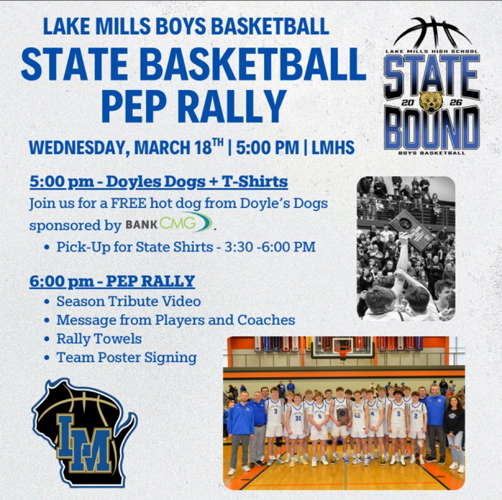 Lake Mills Athletics tweet media