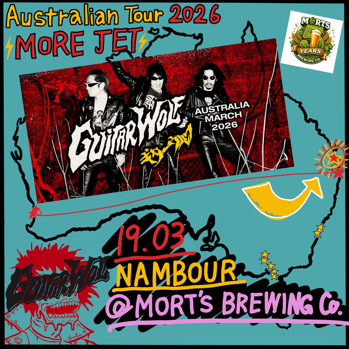 GUITAR WOLF ギターウルフ tweet media