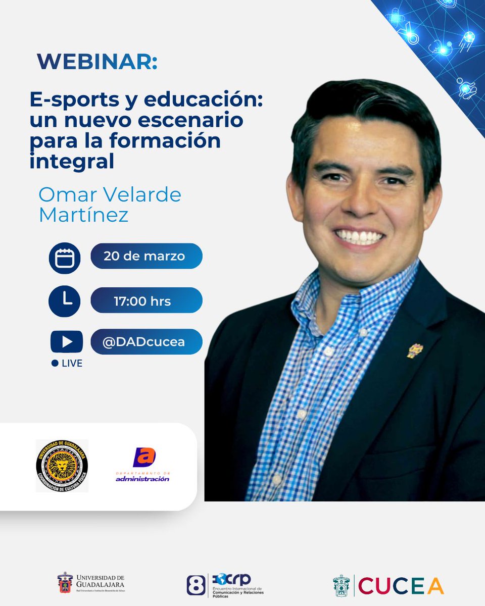 PAT_CUCEA's tweet photo. También del #PATyMC estará el @DrFloresAllende y presentará sobre #Megaeventos y su legado... https://t.co/wucdUrSaLk