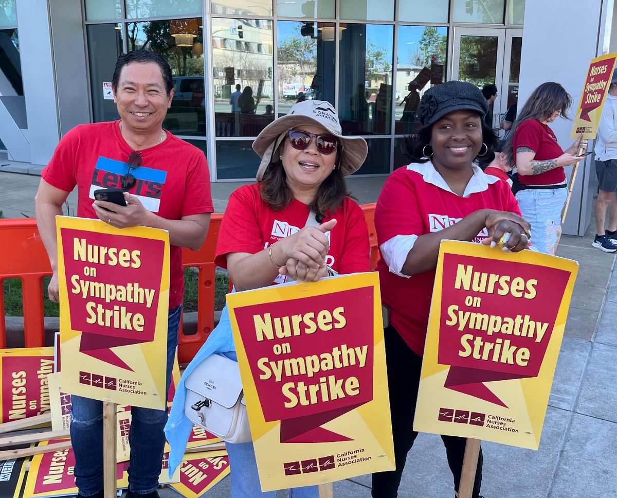 California Nurses Association tweet media
