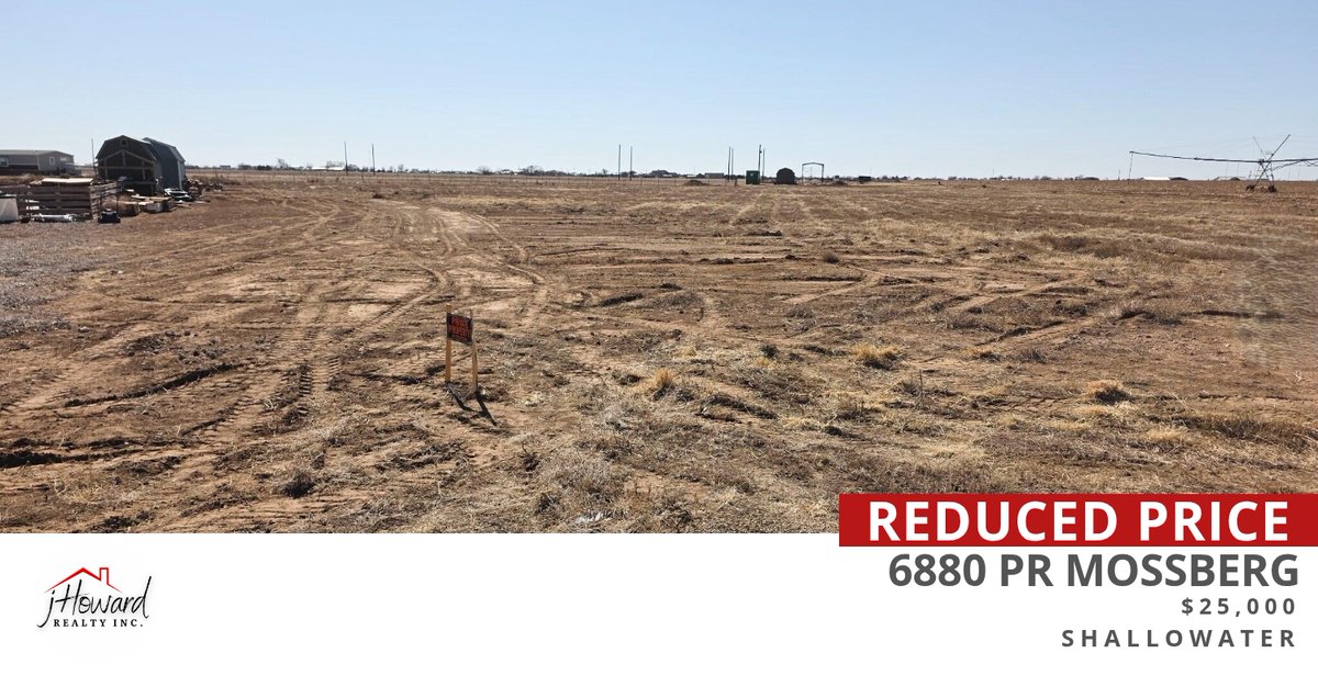 jHoward_Realty's tweet photo. 📍 New Price Alert 📍 We've strategically adjusted the price to  align with market activity. 6880 Pr Mossberg in Shallowater is an improved buying opportunity. Call (806) 790-4708 for more information! #jackyhoward #jackysellstx #l... https://t.co/O46YvMsezH https://t.co/rlA60jZCU0