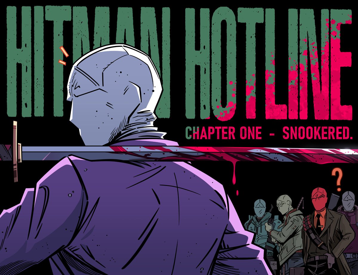 BrandonWardArt's tweet image. Title Spread for my book 'HITMAN HOTLINE' !

Issue #1 release info coming soon!

#comicbook #comics #comicart #comic