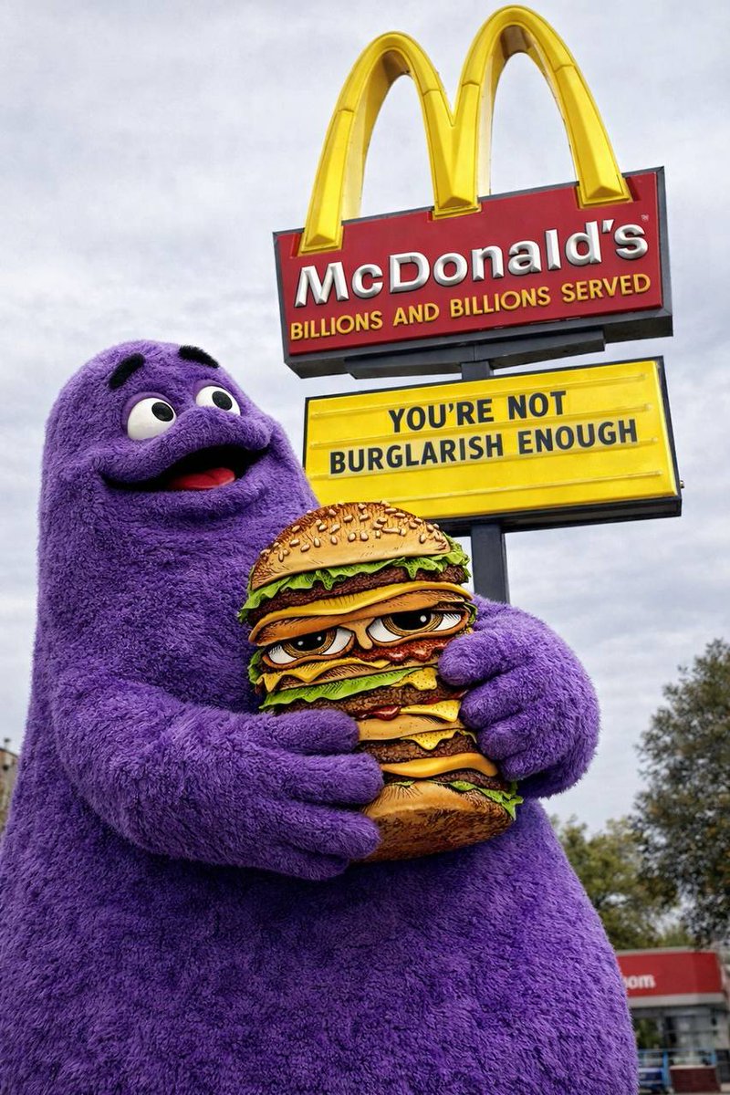 metaherodome's tweet photo. @Trenches16515 @cometwtf $BURGLAR 🍔🍔🍔🍔🍔🍔🍔 https://t.co/bXKbJJ5Sjl