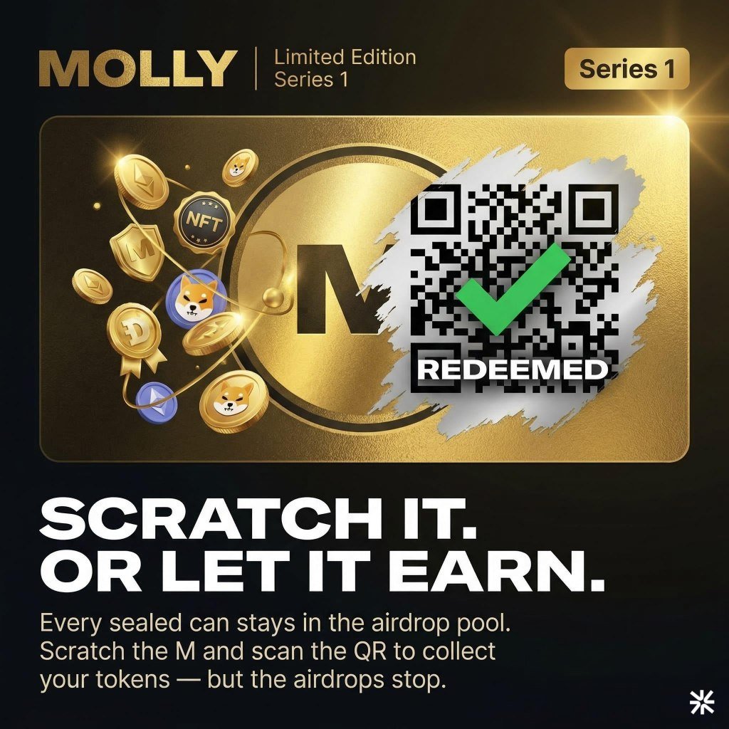 MollyMafia69's tweet photo. Redeem or Vault? Choice is yours. 

Limited Edition Series 1 Molly now @ https://t.co/5SNIZCx6VB https://t.co/Qnxx03Vpni