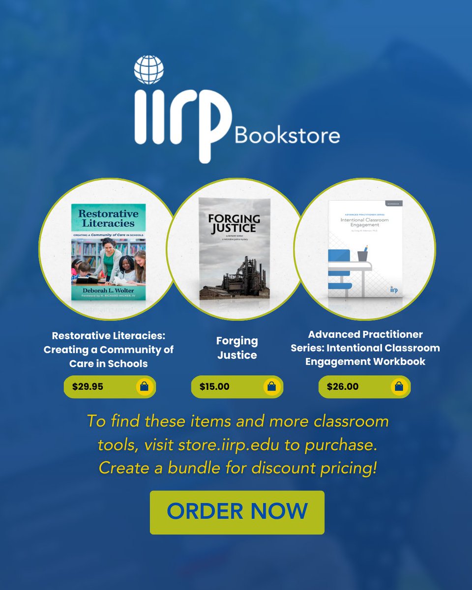 iirpgradschool's tweet image. ✍️ AUTHOR SPOTLIGHT: Deirdre Faughey

🌐 Read her interview with us on our website now, and order Deirdre's book on the IIRP's Bookstore today! bit.ly/40EwxAu

#IIRP #IIRPBookstore #RestorativePractices #Teachers #Education #ClassroomCulture #Literature #Implementation