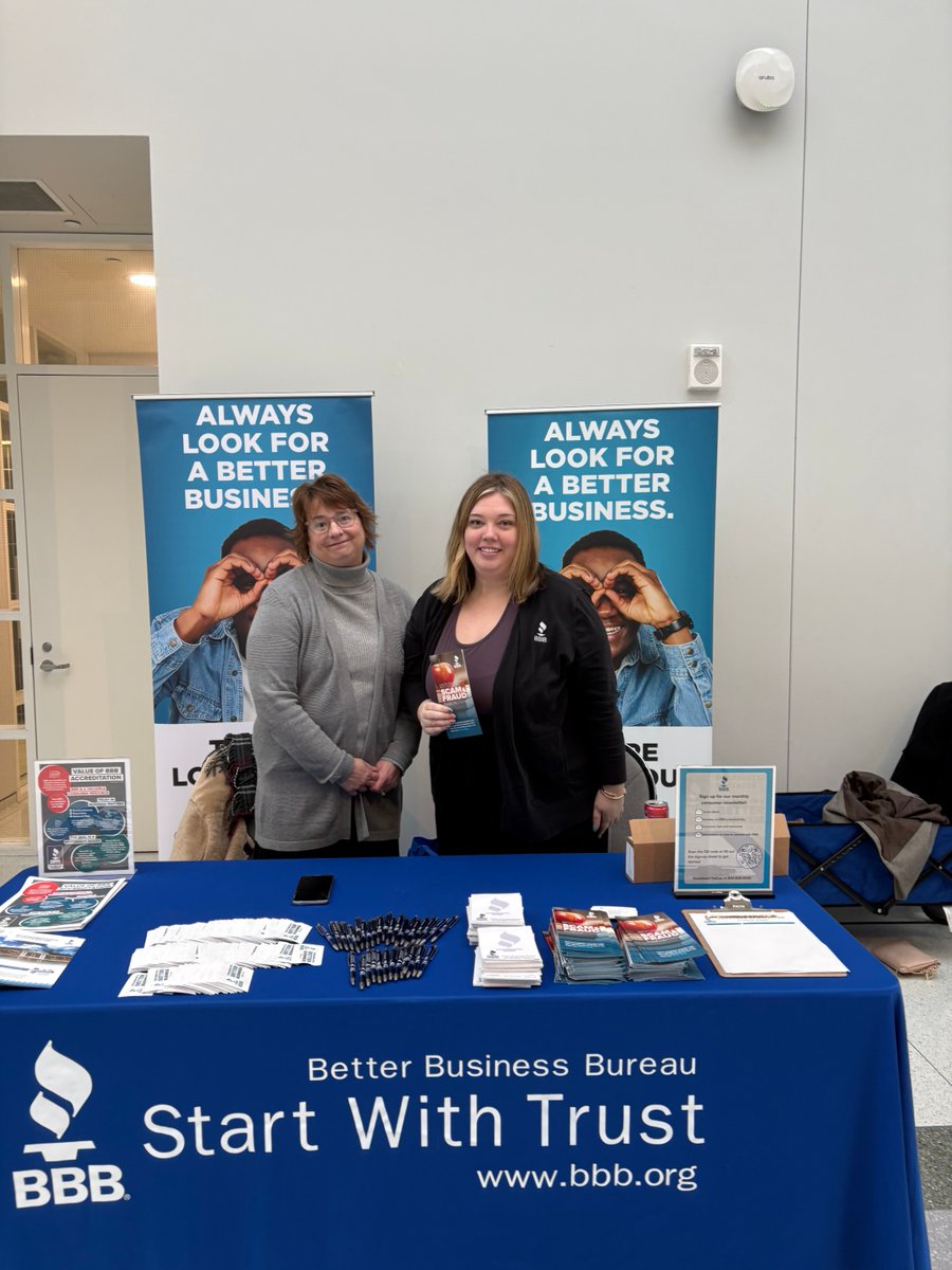 Educators and members of law enforcement gathered to discuss ways to keep students safe at today's safe schools event at

Learn more about our Student Scam &amp; Fraud Prevention Program and book a presentation for your classroom here:
bit.ly/3PfyFME