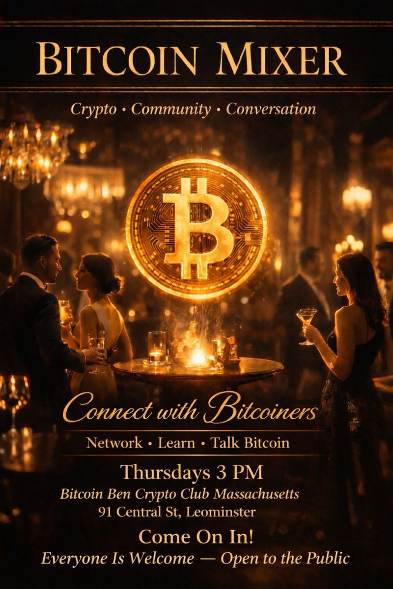 Bitcoin Ben’s Crypto Club Massachusetts tweet media