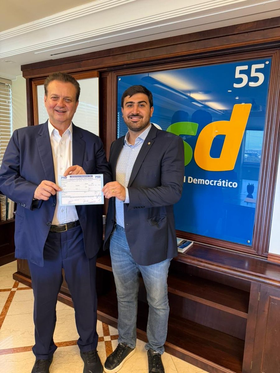 Política é movimento, diálogo e, acima de tudo, coerência com nossos valores. Hoje inicio uma nova caminhada com o PSD e encerro uma uma jornada de muito trabalho no MDB com o sentimento de dever cumprido e muito respeito pela história que construímos juntos até aqui. 🙏

Essa
