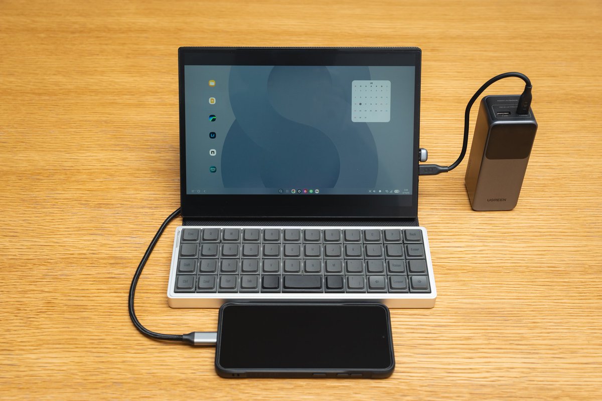 1ch_don's tweet photo. 最近話題？のスマホの”PCモード”、Galaxyで言うところの「DeX」という機能。
便利そうなのに、”誰が使ってるん？”ってくらい情報がないので、使用感をnoteにまとめてみました。
（↓記事はリプから） https://t.co/SEcwp3iVNU